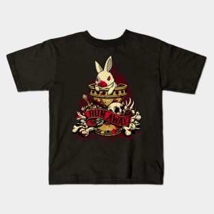 Run Away - Deadly Cute Geek Movie Rabbit Kids T-Shirt